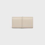 LARGE WALLET 16 IN SATINATED CALFSKIN LIGHT STONE - Image 3